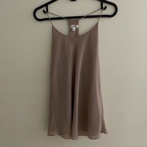 Nordstrom Noroh Mauve Chiffon Racerback Blouse
